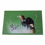 Jack Nicklaus Signed Masters Bunker Shot Photo Personalized 'To John' JSA ALOA