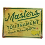 Masters Tournament Augusta National Golf Club Yellow Retro Sign