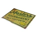 Masters Tournament Augusta National Golf Club Yellow Retro Sign