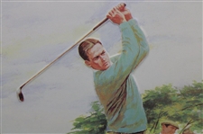 'The Champion' Bobby Jones Teeing Off Metal Sign