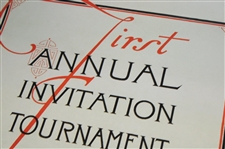 First Annual Invitation Tournament Augusta National Golf Club Poster