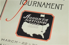 First Annual Invitation Tournament Augusta National Golf Club Poster
