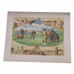Cope's Tobacco Golf Scene Print By Artist George Pipeshank