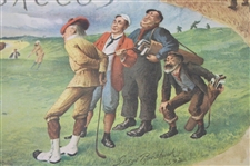 Cope's Tobacco Golf Scene Print By Artist George Pipeshank