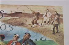 Cope's Tobacco Golf Scene Print By Artist George Pipeshank