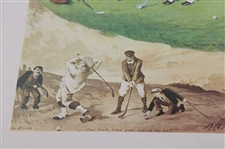 Cope's Tobacco Golf Scene Print By Artist George Pipeshank