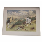 Cope's Tobacco Golf Scene Print By Artist George Pipeshank