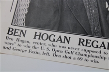 Ben Hogan Regains National Golf Crown Illustrated Current News Poster