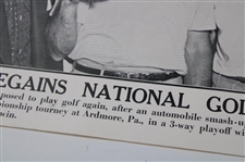 Ben Hogan Regains National Golf Crown Illustrated Current News Poster