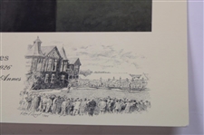 Bobby Jones 1926 Open Champion Royal Lytham & St. Annes LTD ED Print #82/850 By Artist John A. A. Berrie