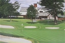 1995 Ryder Cup at Oak Hill The 13th Green Print Signed by Artist Graeme Baxter