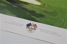 1995 Ryder Cup at Oak Hill The 13th Green Print Signed by Artist Graeme Baxter