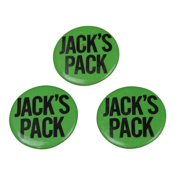 Three (3) Jacks Pack Green & Black Pins