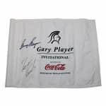 Gary Player & Ronan Keating Signed Gary Player Invitational Course Flag JSA ALOA