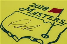 Patrick Reed Signed 2018 Masters Tournament Embroidered Flag JSA ALOA