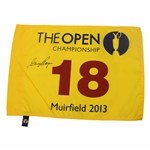 Gary Player Signed 2013 The Open Championship at Muirfield Yellow Flag JSA ALOA