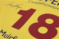 Gary Player Signed 2013 The Open Championship at Muirfield Yellow Flag JSA ALOA