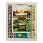 Gary Player & International Team Signed 2005 Presidents Cup Poster JSA ALOA
