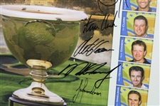 Gary Player & International Team Signed 2005 President's Cup Poster JSA ALOA