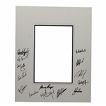 Gary Player & 2005 Presidents Cup International Team Signed Matted Cutout JSA ALOA