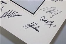 Gary Player & 2005 Presidents Cup International Team Signed Matted Cutout JSA ALOA