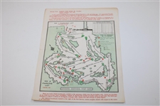 1979 Masters Tournament Wednesday Ticket #00602 & Two (2) Pairing Sheets