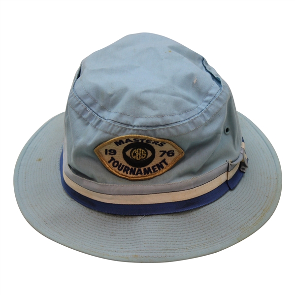 1976 Masters Tournament CBS Blue Bucket Hat - John Derr Collection