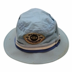 1976 Masters Tournament CBS Blue Bucket Hat - John Derr Collection