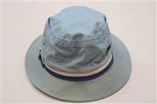 1976 Masters Tournament CBS Blue Bucket Hat - John Derr Collection