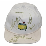 Snead, Faldo, Nelson & 5 Others Signed Masters Logo Hat - John Derr Collection