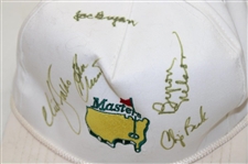 Snead, Faldo, Nelson & 5 Others Signed Masters Logo Hat - John Derr Collection