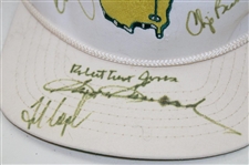 Snead, Faldo, Nelson & 5 Others Signed Masters Logo Hat - John Derr Collection