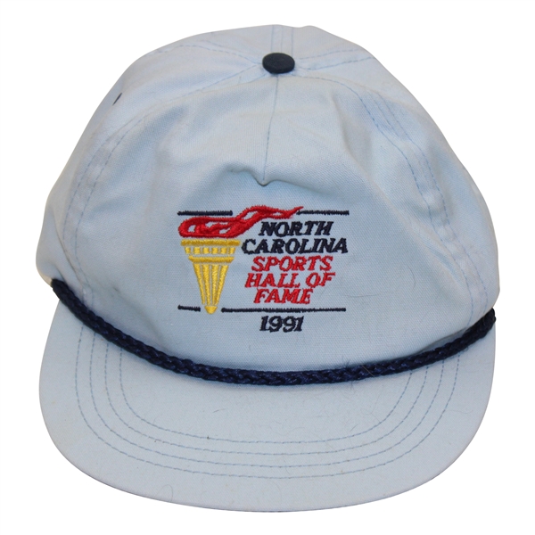 1991 North Carolina Sports Hall Of Fame Blue Rope Hat - John Derr Collection