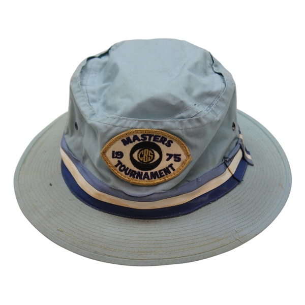 1975 Masters Tournament CBS Blue Bucket Hat - John Derr Collection