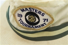 1971 Masters Tournament CBS Yellow Bucket Hat - John Derr Collection