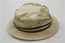 1971 Masters Tournament CBS Yellow Bucket Hat - John Derr Collection