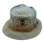 1972 Masters Tournament CBS Blue Bucket Hat - John Derr Collection