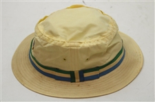 1973 Master Tournament CBS Yellow Bucket Hat - John Derr Collection