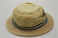 1973 Master Tournament CBS Yellow Bucket Hat - John Derr Collection