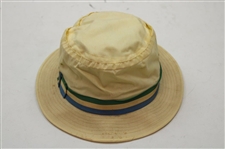 1973 Master Tournament CBS Yellow Bucket Hat - John Derr Collection