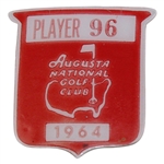 Billy Maxwell’s 1964 Masters Contestants Badge & Signed Index Card PSA COA