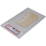 Billy Maxwell’s 1964 Masters Contestants Badge & Signed Index Card PSA COA
