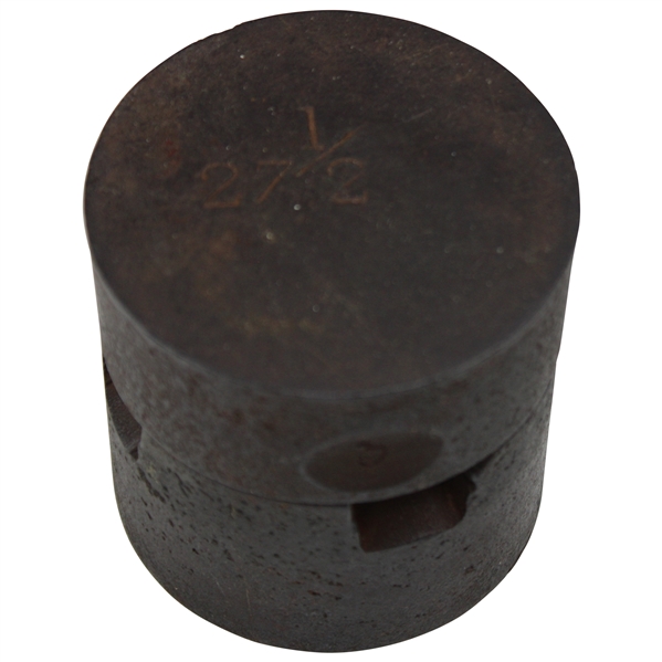Circa 1860 Cast Iron Smooth Gutty Golf Ball Mold