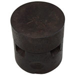 Circa 1860 Cast Iron Smooth Gutty Golf Ball Mold