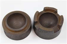 Circa 1860 Cast Iron Smooth Gutty Golf Ball Mold
