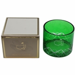 Augusta National GC Masters Limited Emerald Cut Glass Candle Holder w/Box