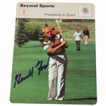 Gerald Ford Signed Presidents In Sport Card JSA #AC56156