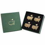 Augusta National Brass Members Napkin Holders Set of 4 - Rare