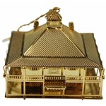 Augusta National Golf Club Gold Tone Clubhouse Ornament In Box