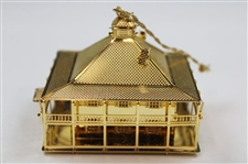 Augusta National Golf Club Gold Tone Clubhouse Ornament In Box